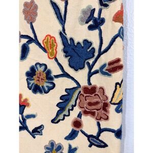 Crewel Embroidery Upholstery Decorator Fabric Wool Lee Jofa Elizabeth 43x53